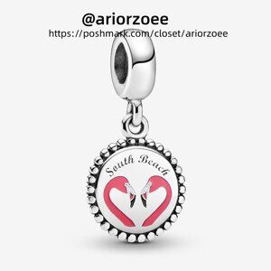 Pandora South Beach Flamingo Dangle Charm